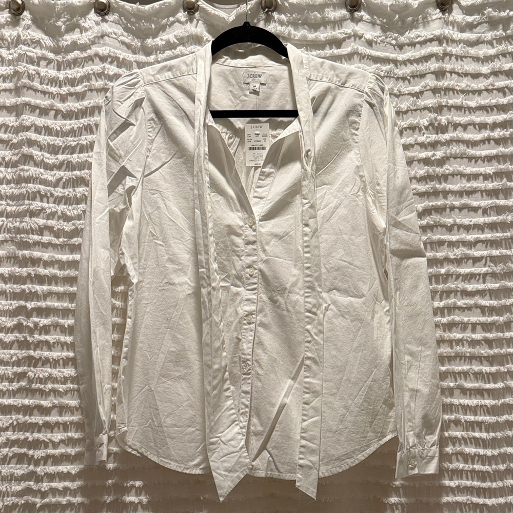 J. Crew White Blouse